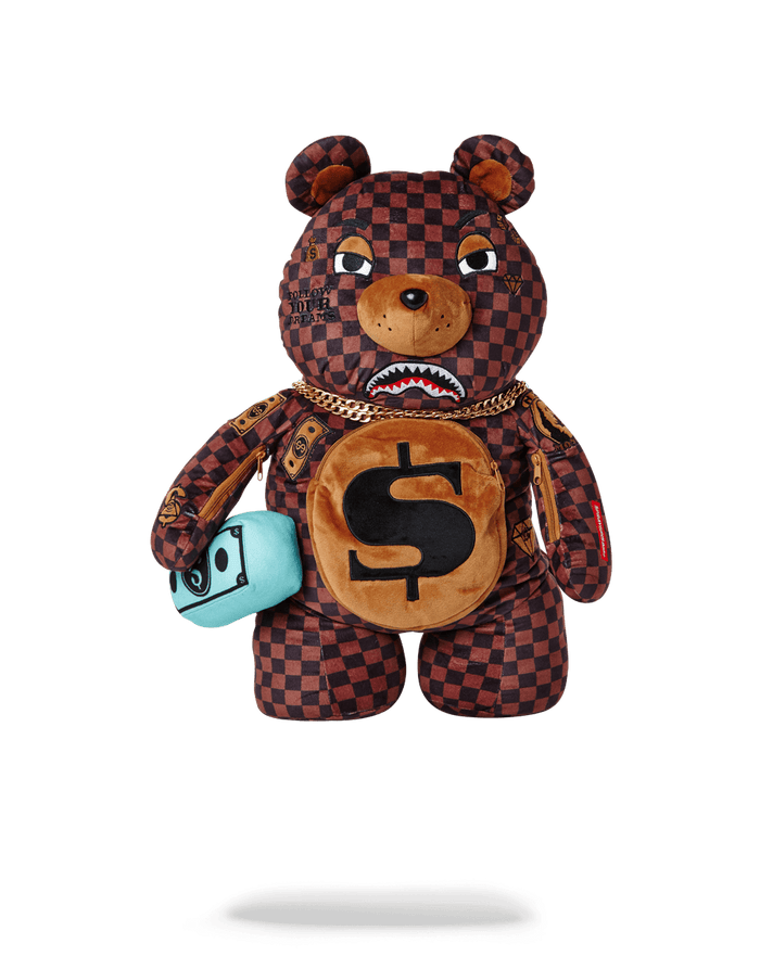 Sprayground Paris Teddy Bear Backpack B4409 by I-Max Fashions