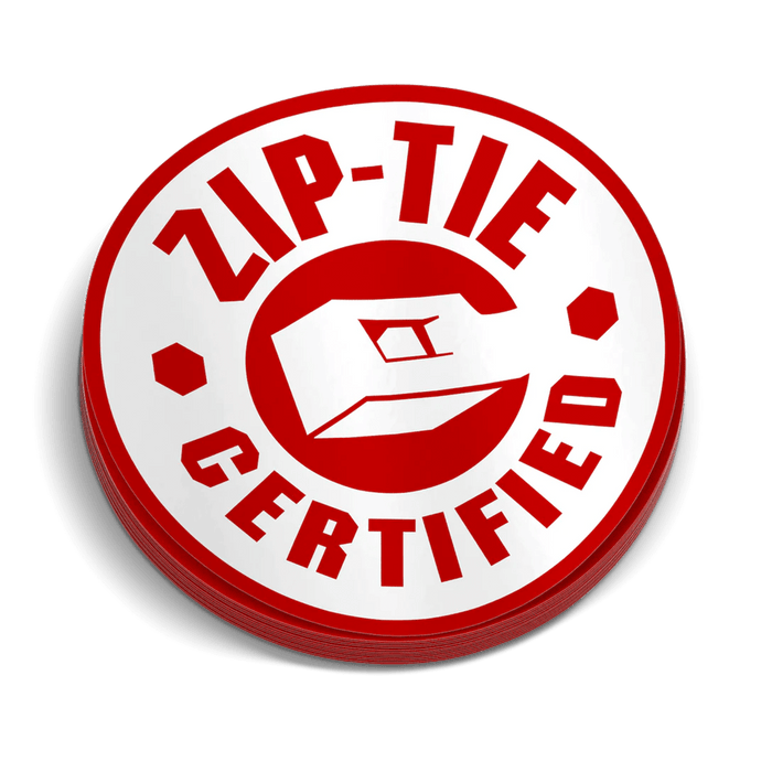 Zip Tie Hard Hat Decal by Armed American Supply