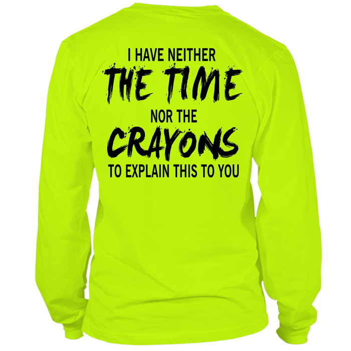 Crayons - Long Sleeve Hi-Vis Safety Yellow Shirt by Armed American Supply