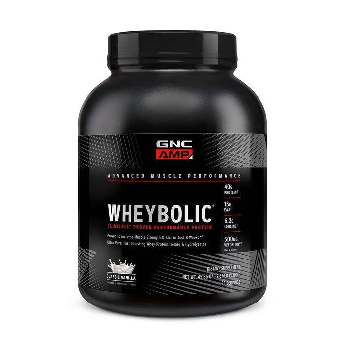 GNC AMP Wheybolic Protein Powder, Classic Vanilla, 3.78 Lb (Exp 1/2027) by Price Is Right Miami