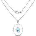 5.26 Carat Genuine Swiss Blue Topaz .925 Sterling Silver Pendant by Bids.com