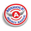 Asshole Merit Badge Hard Hat Decal