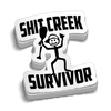 Shit Creek Survivor Hard Hat Decal