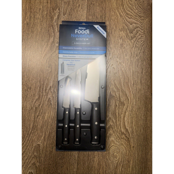 Ninja K12003 Foodi™ Essential 3-Piece Paring Kitchen Knife Set Stainless Steel by Price Is Right Miami