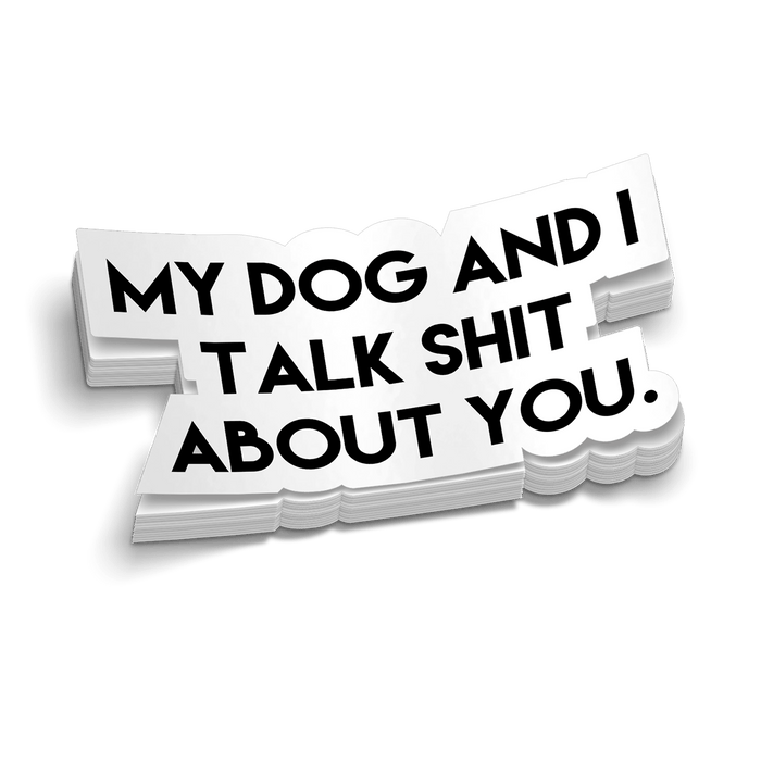 My Dog & I Hard Hat Decal by Armed American Supply