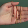 14k Yellow Gold 2.8mm Light Weight Wheat Chain by Bids.com