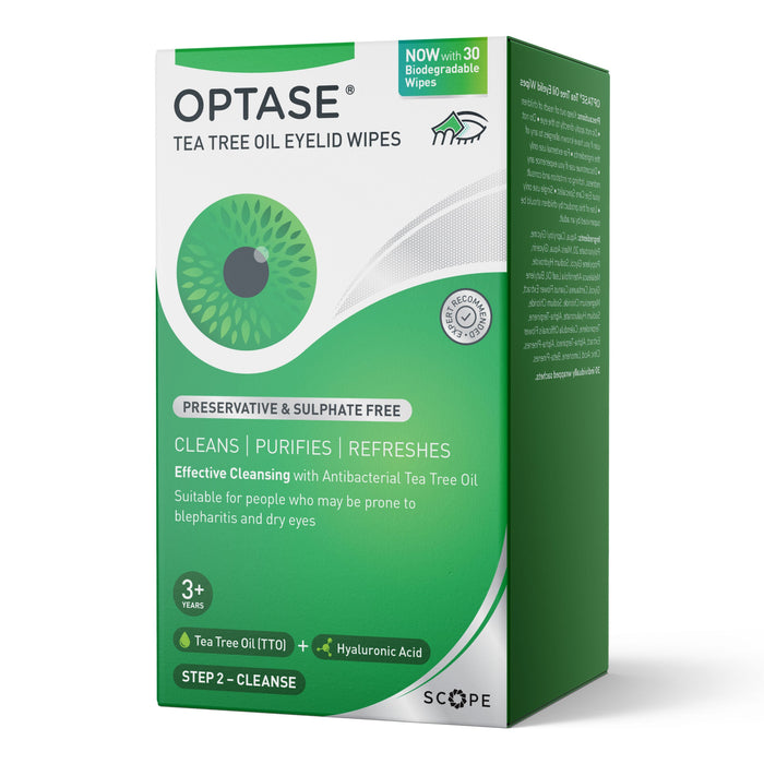 Optase Tea Tree Oil Eyelid Wipes 30cts by Pasteur Pharmacy
