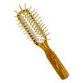 Dural Olive wood rubber cushion hair brush with long wooden pins by Pasteur Pharmacy
