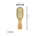 Dural Beech Wood Rubber Cushion Mini Hair Brush With Wooden Pins by Pasteur Pharmacy