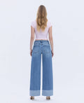 Mia High Rise Cuffed Wide Jeans by Boutique 23