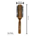Dural Beech wood round-styler hair brush with nylon pins - 16 rows by Pasteur Pharmacy