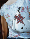 Polka Dot Star Charm | Brown and Blue by Wildflower Cases