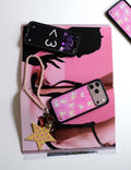 Polka Dot Star Charm | Yellow and Pink by Wildflower Cases