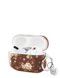 Brown Floral AirPods by Wildflower Cases