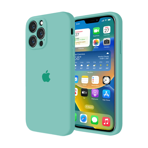 iPhone Camera Protection Silicone Case (Spearmint Green) by Vogueen