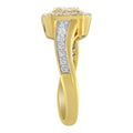 10KT Yellow Gold Diamond Cocktail Ring (5/8 cttw, H-I Color, SI2-I1 Clarity) by Bids.com