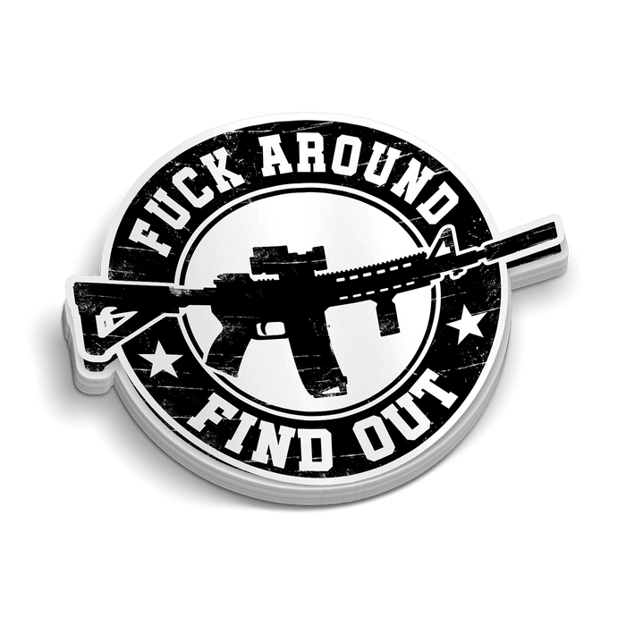 FAFO Round Hard Hat Decal by Armed American Supply