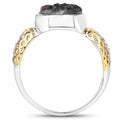 4.74 Carat Genuine Multi Stones .925 Sterling Silver Ring by Bids.com