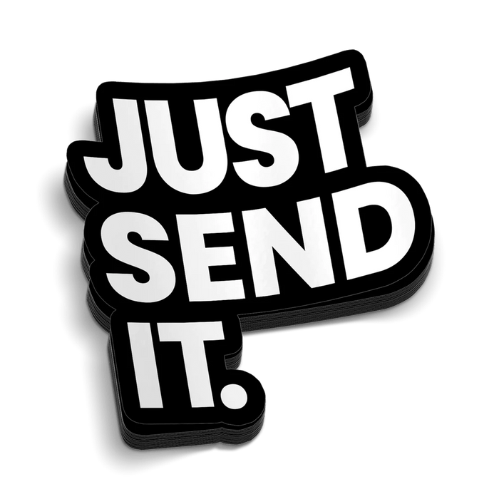 Just Send It Hard Hat Decal by Armed American Supply