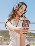 Brown Floral Airpod Max Case by Wildflower Cases