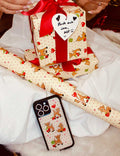 Oh Deer and Red Gingham Hearts Gift Wrap - 2 Pack by Wildflower Cases