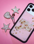 Rhinestone Heart Charm | White by Wildflower Cases