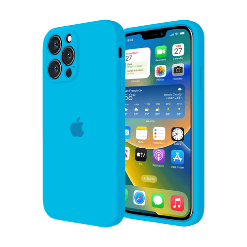 iPhone Camera Protection Silicone Case (Surf Blue) by Vogueen