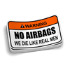 No Airbags Decal