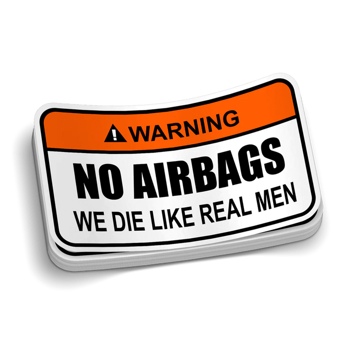 No Airbags Decal by Armed American Supply