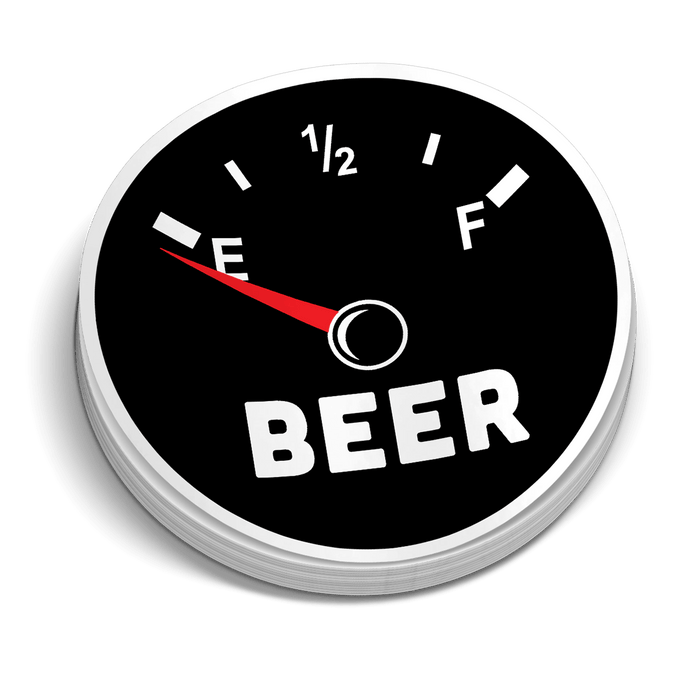 Beer Gauge Hard Hat Decal by Armed American Supply