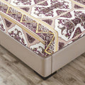 DaDa Bedding Majestic Oriental Kilim Fitted Sheet - w/ Pillow Cases Royal Persian Traditional Design Intricate Ornate Ornament Print by DaDalogy Bedding Collection