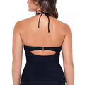 Salt + Cove Juniors Cutout Ribbed Halter Tankini Swim Top by Vanessa Jane