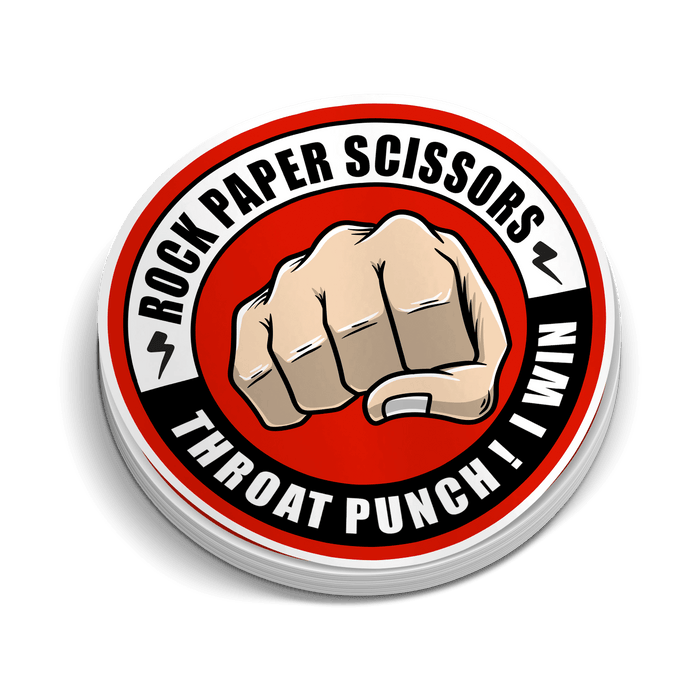 Throat Punch Hardhat Sticker by Armed American Supply