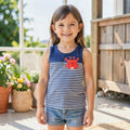 First Impressions Toddler Girls Tank Top with Crab Pocket, Size 4T by Vanessa Jane