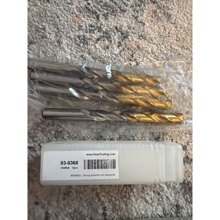Haas Drill Bits 03-0368 TiN Coated Jobber Drills – Set of 4 by Price Is Right Miami