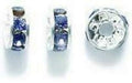 Preciosa 48-Piece Rhinestone Rondelle Beads, 4.5mm, Tanzanite by Vanessa Jane