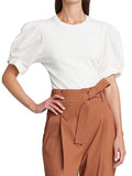 A.l.c. Casey Puff Sleeve Tee, Size Large by Vanessa Jane