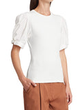 A.l.c. Casey Puff Sleeve Tee, Size Large by Vanessa Jane