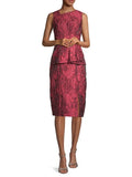Aidan Mattox Floral Jacquard Cocktail Dress by Vanessa Jane
