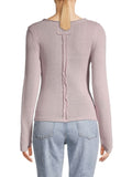 Free People Womens Like a Boss Surplice Top – Silver Berry – Size Small by Vanessa Jane