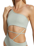 Jonathan Simkhai Stormi Strappy One-Piece Swimsuit, Size XS by Vanessa Jane