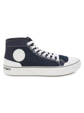 Stella McCartney Women’s Logo High-Top Sneakers – Dark Blue – Size 38 (8) by Vanessa Jane