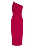 Et Ochs Ruth One Shoulder MIDI Dress,Size 6 by Vanessa Jane