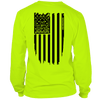 Molon Labe Ghost Flag - Long Sleeve Hi-Vis T-Shirt
