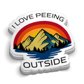 Peeing Outside Hard Hat Decal by Armed American Supply