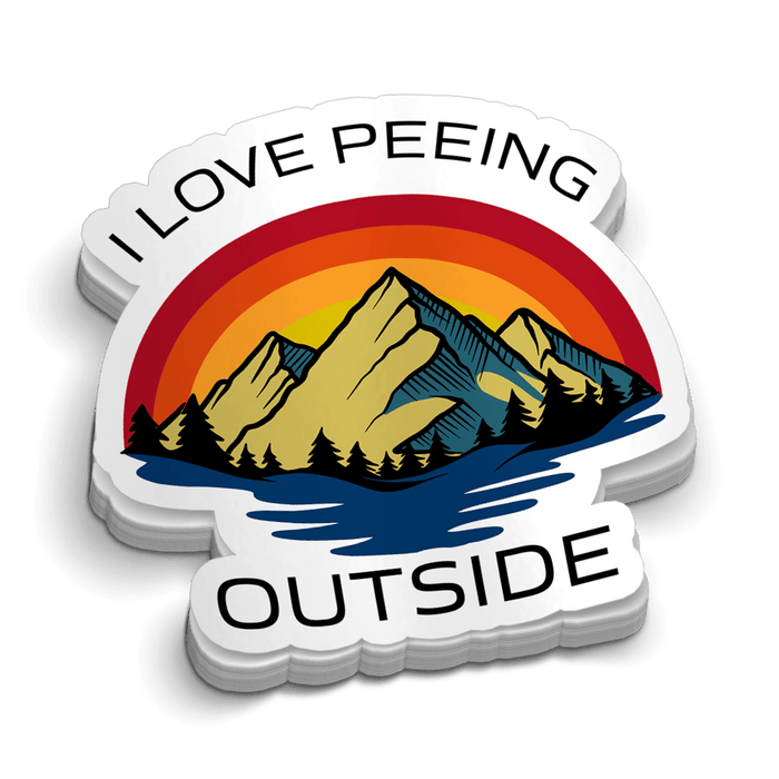 Peeing Outside 5 Inch Decal by Armed American Supply