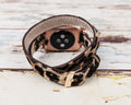 Genuine Leather Double Wrap Apple Watch Band Series 11/10/9/8/7/6/5/4/ SE / Ultra 1/2/3 by Arleathercraft