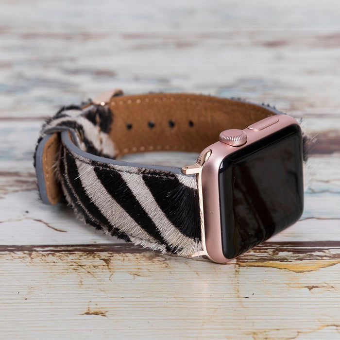 Zebra Apple Watch Band Series 11/10/9/8/7/6/5/4/ SE / Ultra 1/2/3 by Arleathercraft