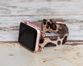 Leopard Apple Watch Band Series 11/10/9/8/7/6/5/4/ SE / Ultra 1/2/3 by Arleathercraft