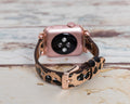 Leopard Apple Watch Band Series 11/10/9/8/7/6/5/4/ SE / Ultra 1/2/3 by Arleathercraft